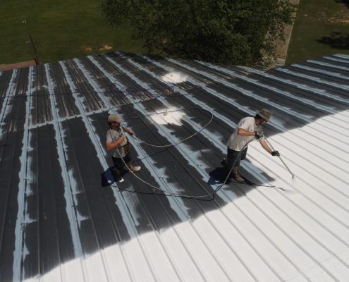 Metal roof coating